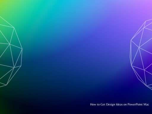 How to Get Design Ideas on PowerPoint Mac